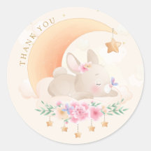 Moderne Niedliche Watercolor Bunny Baby Dusche Vie