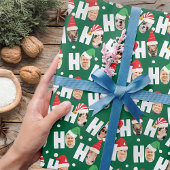 Moderne Niedliche Weihnachtsmannmützen Neun Fotos Geschenkpapier