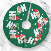 Moderne Niedliche Weihnachtsmannmützen Neun Fotos Polyester Weihnachtsbaumdecke