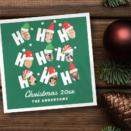 Moderne Niedliche Weihnachtsmannmützen Neun Fotos Serviette