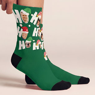 Moderne Niedliche Weihnachtsmannmützen Neun Fotos Socken