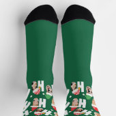 Moderne Niedliche Weihnachtsmannmützen Neun Fotos Socken (Oben)