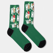 Moderne Niedliche Weihnachtsmannmützen Neun Fotos Socken (Rechts)