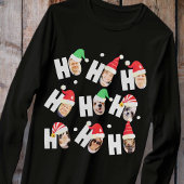 Moderne Niedliche Weihnachtsmannmützen Neun Fotos T-Shirt