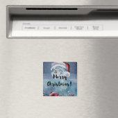 Moderne niedliche Weihnachtsrinder Magnet (In Situ (Geschirrspüler))
