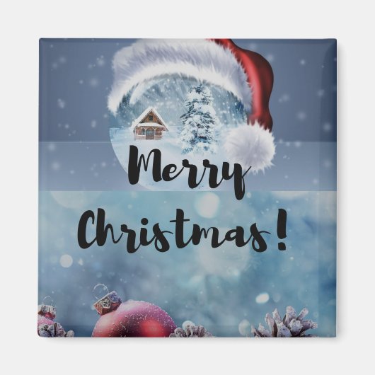 Moderne niedliche Weihnachtsrinder Magnet (Vorne)