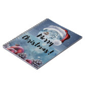 Moderne niedliche Weihnachtsrinder Notizblock (Linke Seite)