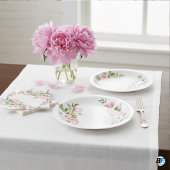 Moderne Niedliche Wildblume Garden Grüne Kinderdus Pappteller