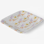 Moderne, Niedliche Wildtiere Pappteller (Gewinkelt)