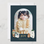 Moderne Niedlicher Tiere Foto Arch Weihnachten | M (Vorderseite)