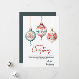 Moderne nordische Ornamente Frohe Weihnachten