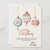 Moderne nordische Ornamente Frohe Weihnachten (Vorderseite)