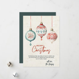 Moderne nordische Ornamente Frohe Weihnachten