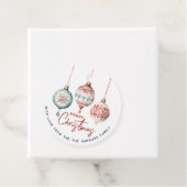 Moderne nordische Ornamente Frohe Weihnachten Geschenkanhänger (Beispiel)