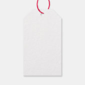 Moderne nordische Ornamente Frohe Weihnachten Geschenkanhänger (Rückseite)