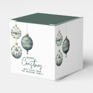 Moderne nordische Ornamente Frohe Weihnachten Geschenkschachtel