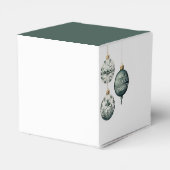 Moderne nordische Ornamente Frohe Weihnachten Geschenkschachtel (Rückseite)