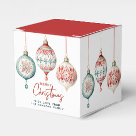 Moderne nordische Ornamente Frohe Weihnachten Geschenkschachtel