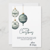 Moderne nordische Ornamente Weihnachten (Vorderseite)