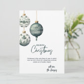 Moderne nordische Ornamente Weihnachten (Stehend Vorderseite)