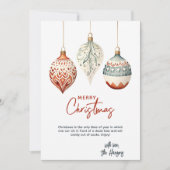 Moderne nordische Ornamente Weihnachten (Vorderseite)