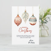 Moderne nordische Ornamente Weihnachten (Stehend Vorderseite)