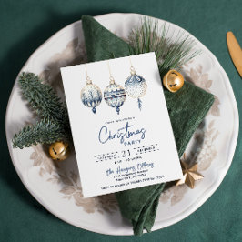 Moderne nordische Ornamente Weihnachts-Party Einladung