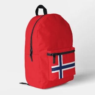 Moderne Norway-Skandinavien Flaggenstaat Souvenir Bedruckter Rucksack