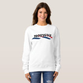 Moderne Norway-Skandinavien Flaggenstaat Souvenir Sweatshirt (Vorne ganz)