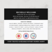 Moderne Notar Public Vielen Dank Foto QR Code Blac Flyer (Hinten)