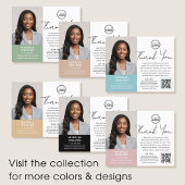 Moderne Notar Public Vielen Dank Foto QR Code Gold Flyer