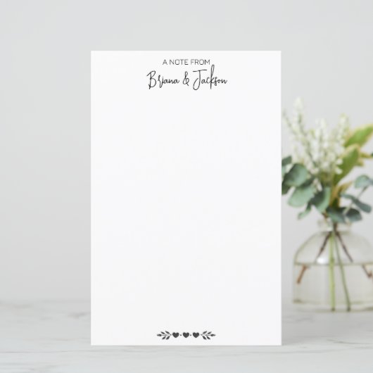 Moderne Note aus der Kalligraphie (Stehend Vorderseite)