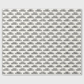 Moderne, nur verheiratete schwarze Creme Geschenkpapier (Flach)