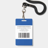 Moderne Nurse Ausweis (Rückseite mit Lanyard)