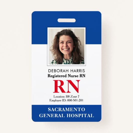Moderne Nurse Ausweis (Vorderseite)