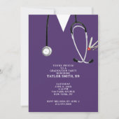 Moderne Nurse Graduation Party Einladung (Vorderseite)