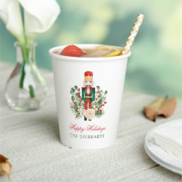 Moderne Nutcracker Happy Holidays Custom Christmas Pappbecher