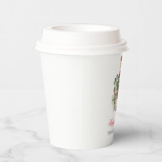 Moderne Nutcracker Happy Holidays Custom Christmas Pappbecher (Rechts)