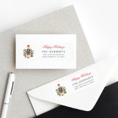 Moderne Nutcracker Happy Holidays Rücksendeadresse