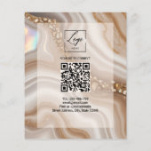 Moderne Nuteral Beige Gold Preisliste Menü (Hinten)