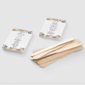 Moderne Oase Aquarell Blume & Blätter Rahmen Fächer (Non-assembled)