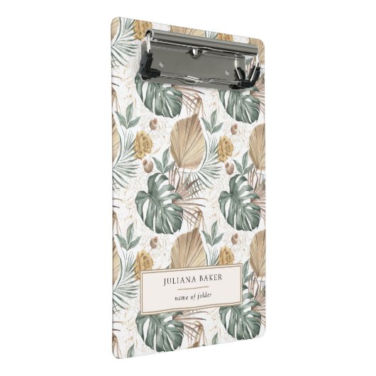 Moderne Oasis Foliage Clipboard Mini Klemmbrett (Schrägansicht)