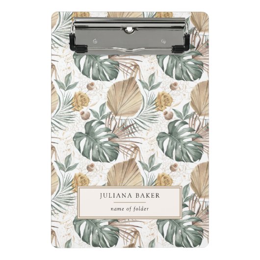 Moderne Oasis Foliage Clipboard Mini Klemmbrett (Vorderseite)