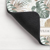 Moderne Oasis Foliage Mouse Pad Mousepad (Ecke)