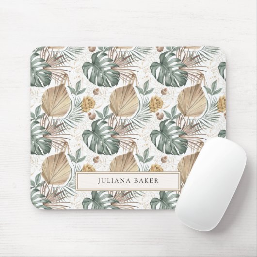 Moderne Oasis Foliage Mouse Pad Mousepad (Mit Mouse)
