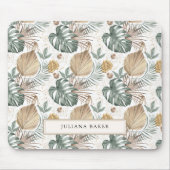 Moderne Oasis Foliage Mouse Pad Mousepad (Vorne)