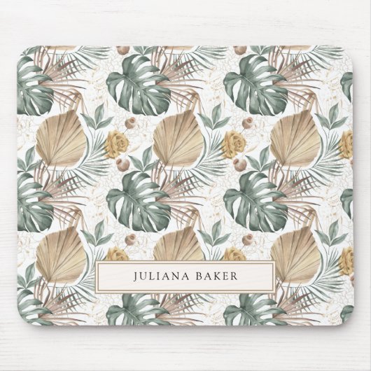 Moderne Oasis Foliage Mouse Pad Mousepad (Vorne)