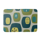 Moderne Oblongs Olive Green Badematte (Vorderseite)