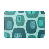 Moderne Oblongs Türkis Badematte (Vorderseite)