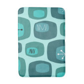 Moderne Oblongs Türkis Badematte (Vorderseite Vertikal)